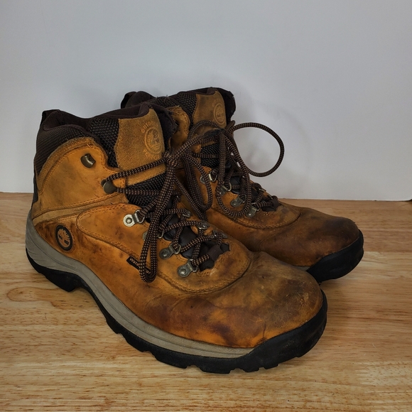Timberland White Ledge Mid Hiker Boots Mens Size 12 Tan - Picture 1 of 9